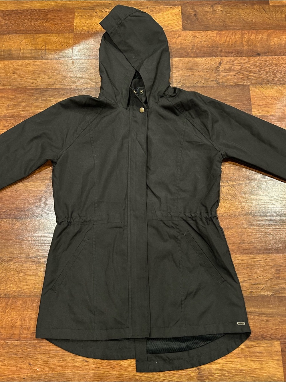 O’Neill Womens Black Zippered Pocketed Lined Hooded Jacket Size Small